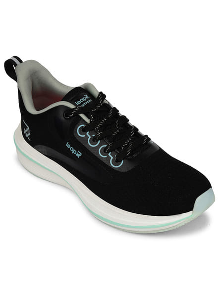 Buy Liberty LEAP7X ROSY-1 Black Sports Lacing Running Shoes for Women on EMI