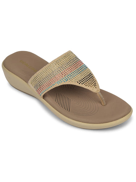 Buy Liberty Healers JFL-69 Beige Casual Sandal Flat for Women on EMI