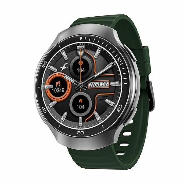 Buy Fastrack VOX CriQ Smart Watch with AI Chat & AI Watchfaces, 1.38” TFT Display, Ripple Design, BT Calling, 24/7 Health Suite, SpO2, HRM, Sleep Tracking, IP68 Water Resistant (Green) on EMI