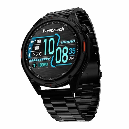 Buy Fastrack Marvellous FX1 1.43" AMOLED Smart Watch with SpO2 Monitoring, Sleep & Mood Tracking, Bluetooth Calling, AI Voice Assistant, Alloy Case – Smartwatch for Men & Women (Black) on EMI