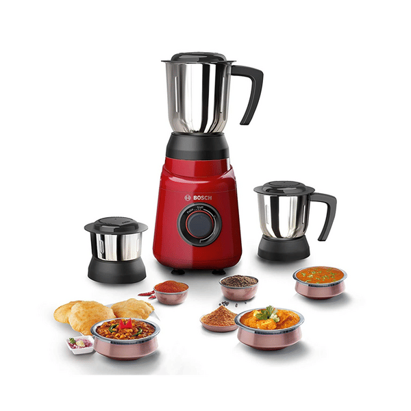 Buy Bosch TrueMixx Joy 500W Mixer Grinder (3 Jars, 22000 RPM HiFlux Motor, Red) – Powerful Grinding, Durable Design, Advanced Safety Features” on EMI
