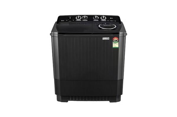 Buy LG 8.5Kg Semi Automatic Top Load Washing Machine, Roller Jet Pulsator + Soak, Full Black on EMI