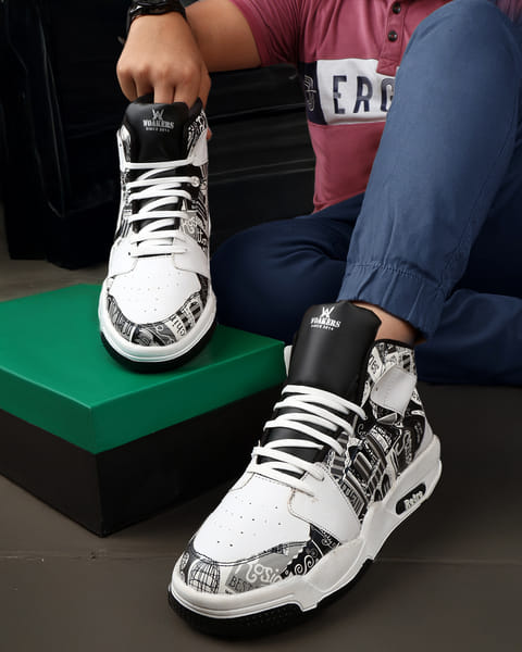 Buy Woakers Men's Casual Shoes (Black) on EMI