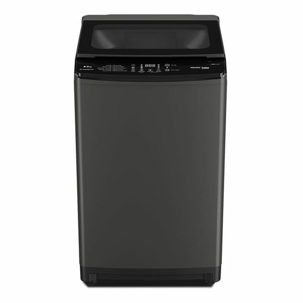 Buy Voltas Beko WTL8006UAA 8 Kg 5-Star Fully Automatic Top Load Washing Machine, In-Built Heater, AquaWave Drum, Monsoon Dry – Grey on EMI