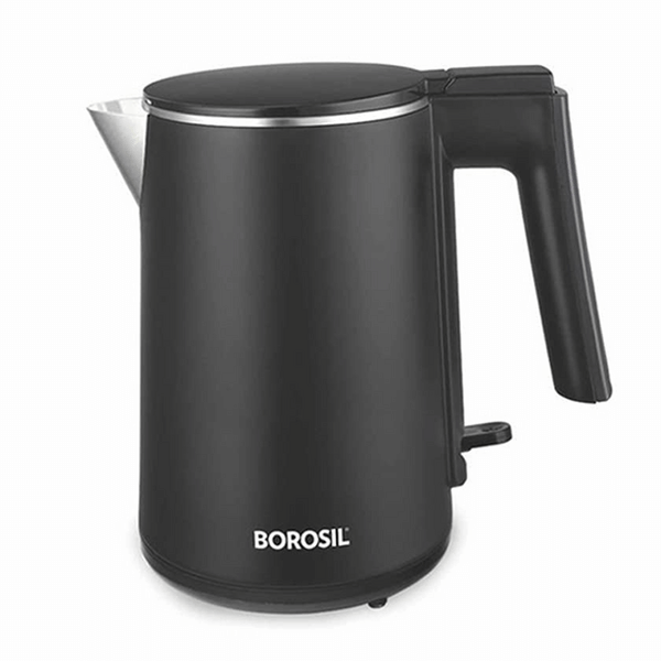 Buy Borosil Cooltouch 1L Electric Kettle | Stainless Steel Inner Body | Auto Shut-Off & Dry-Boil Protection | Fast Boil Water for Tea, Coffee & Soup | 1350W Portable Kettle on EMI