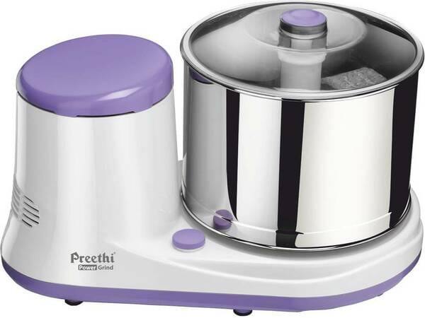 Buy Preethi Power Grind WG907 2 Litre Table Top Wet Grinder | Powerful 150W Motor, Durable ABS Body & 2 Conical Stones for Smooth Batter – Efficient Home Grinder on EMI