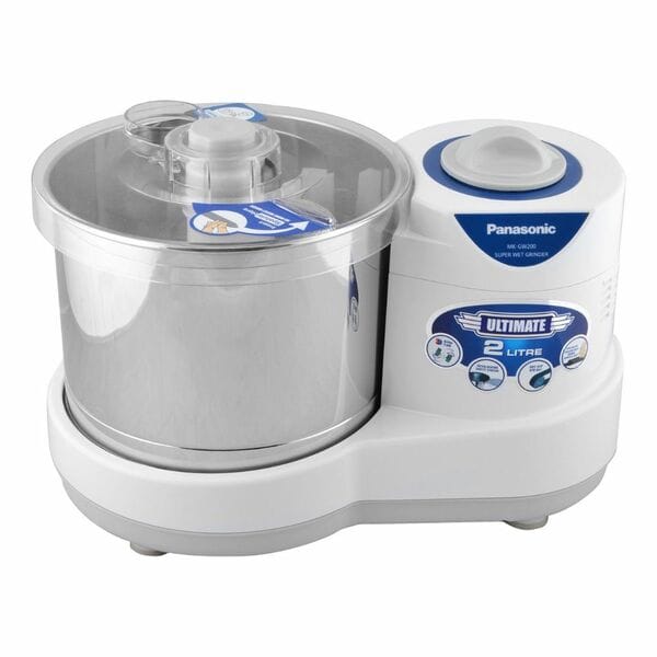 Buy Panasonic MK-GW200PLW Super Wet Grinder | 2 Litre Heavy-Duty Motor, 2 Grinding Stones & Durable ABS Body – Powerful, Efficient & Long-Lasting Wet Grinder for Smooth Batter Preparation on EMI