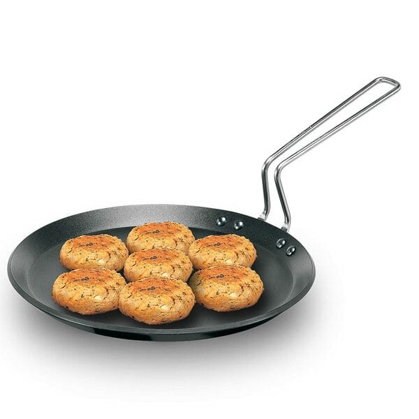Buy Hawkins Futura 26cm Non-Stick Flat Tava (NFT26) – Hard Anodised Aluminium Griddle for Roti, Dosa & Pancake | Durable, Even-Heat Cookware for Gas & Induction – Black on EMI