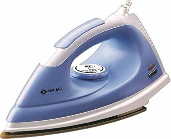 Buy Bajaj DX 7 Neo 1000W Dry Iron | Teflon Coated Soleplate | Cool Touch Handle | Thermal Safety Fuse – White & Lavender on EMI