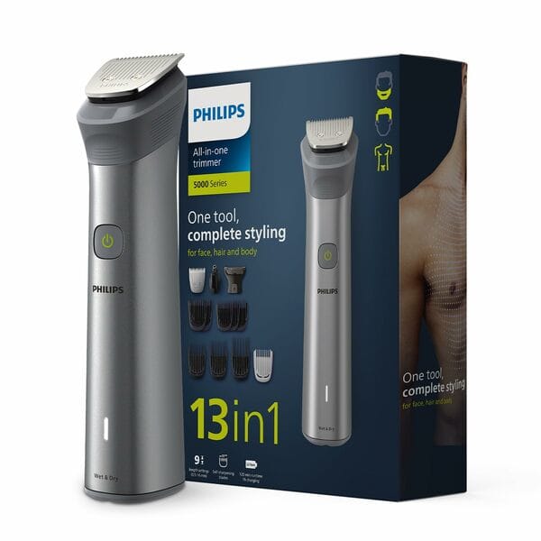 Buy Philips India's No.1 Men's Trimmer | Skin Safe Grooming I 13-in-1 Essential Body Kit - Body, Face & Private Parts I 3 Year Warranty I 120 min runtime I 5 min Quick Charge MG5930/65 on EMI