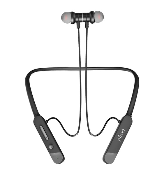 Buy pTron Tangent Buzz w/ 50Hrs Playtime, Pristine Sound, Dual-Device Pairing, Bluetooth v5.4 Wireless in-Ear Earphones with Mic, Hall Switch Function, Voice Assistant, Type-C Fast Charging & IPX5 (Black) on EMI
