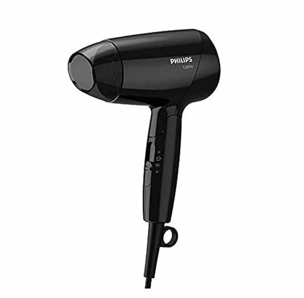 Buy Philips BHC 010/10 Hair Dryer | Compact & Lightweight | 1000W Power | Foldable Handle for Easy Storage – Black on EMI