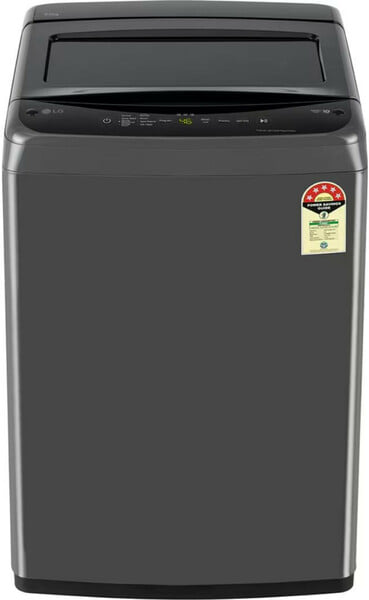 Buy LG 8 Kg Fully Automatic Top Load Washing Machine | Smart Inverter Motor, TurboDrum, 5 Star Energy Rated | Middle Black | Model T80VBMB1Z on EMI