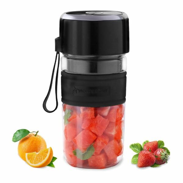Buy Wonderchef Nutri-Cup Zip Portable Blender | 350ml | Blend & Sip with Flip-Top Sipper Lid | 2000 mAh Battery | 20 Blending Cycles | Type-C Charging for Smoothies, Juices, Shakes & Coffee on EMI
