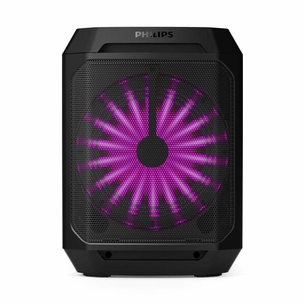 Buy Philips TAX2208 30W Bluetooth Party Speaker with Dynamic Bass Boost, Party Lights, Mic Input & TWS – Black on EMI