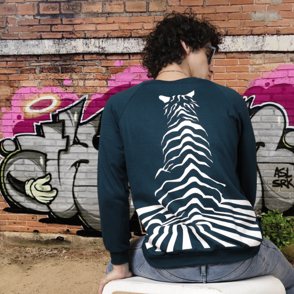 Buy Rigo Men Teal Oversized Printed Fleece Sweatshirt on EMI