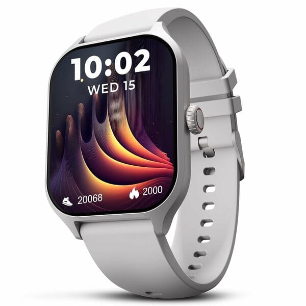 Buy beatXP Marv Raze 1.96" Display, Advanced Bluetooth Calling Smart Watch, Smart AI Voice Assistant, 60 Hz Refresh Rate, Health, SpO2 & Stress Monitoring, Fast Charging (Silver) on EMI
