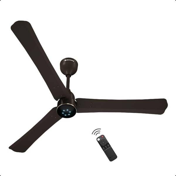 Buy Atomberg Renesa Halo 48-inch Smart BLDC Ceiling Fan – Blaze Brown | Energy Efficient 5-Star Fan with LED Ring, Remote Control & 365 RPM | Super Quiet Motor on EMI