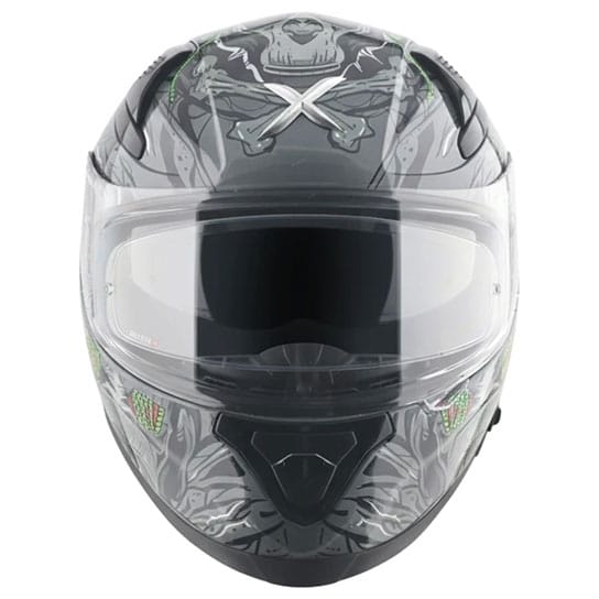 Buy Axor Apex Ascetic Gloss Helmet (Size - L, Black-Grey) on EMI