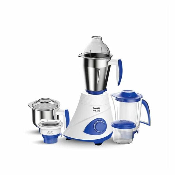 Buy Preethi Blue Leaf Platinum 5.0 Mixer Grinder 750W (MG280) | 4 Jars | Powerful Heavy-Duty Motor on EMI