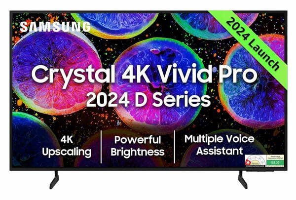 Buy Samsung 108 cm (43 inches) D Series Brighter Crystal 4K Vivid Pro Ultra HD Smart LED TV UA43DUE77AKLXL (Black) on EMI
