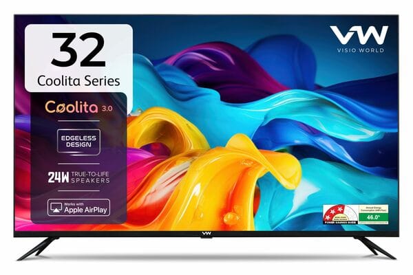 Buy VW 80 cm (32 inches) Linux Frameless Series HD Ready Smart LED TV VW32C3 on EMI