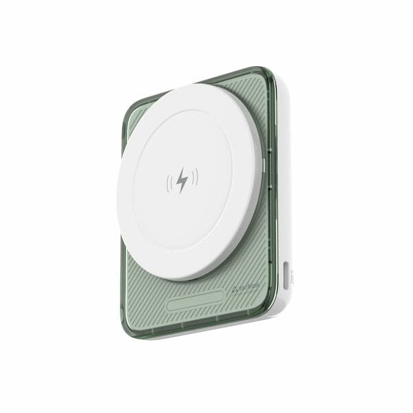 Buy Stuffcool Lucid 15W Smallest Magnetic Wireless Powerbank 5000Mah Battery Capacity for iPhone 16/15/14/13 and 12 (Glossy White) on EMI