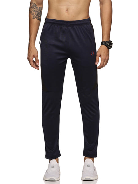 Buy DOMIN8 Men's Track Pant With One Side Zipper Pocket And Inside Drawstring on EMI