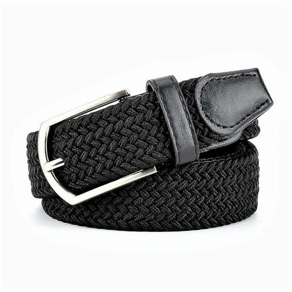 Buy Shree Ashtavinayak Nylon Fabric Belt for Mens & Womens | Formal/Casual (Black) on EMI