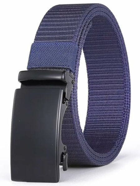 Buy Shree Ashtavinayak Nylon Fabric Belt for Men | Formal/Casual | Can be fits on upto 40 inches Waist size (Blue) on EMI
