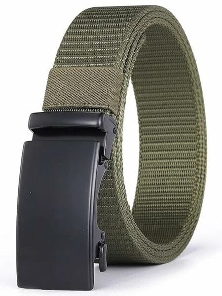 Buy Shree Ashtavinayak Nylon Fabric Belt for Men | Formal/Casual | Can be fits on upto 40 inches Waist size (Green) on EMI