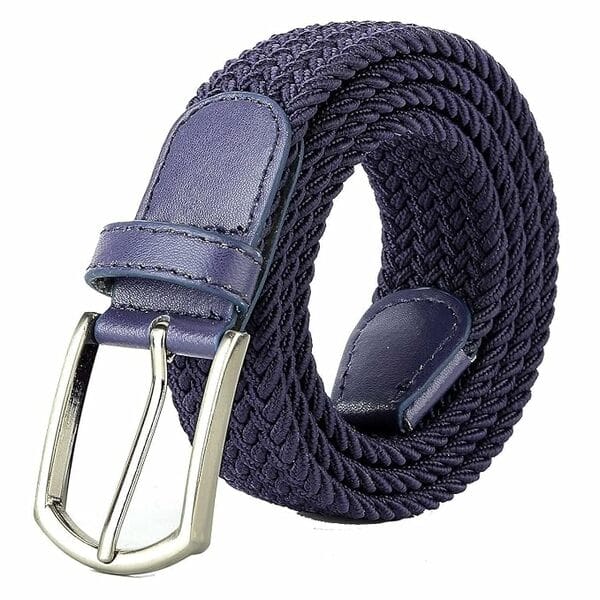 Buy Shree Ashtavinayak Nylon Fabric Belt for Mens & Womens | Formal/Casual (Navy Blue) on EMI