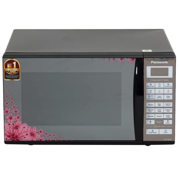 Buy 27L Convection Microwave Oven (NN-CT64MBFDG, Black Floral, Dual Magic Grill. ) on EMI