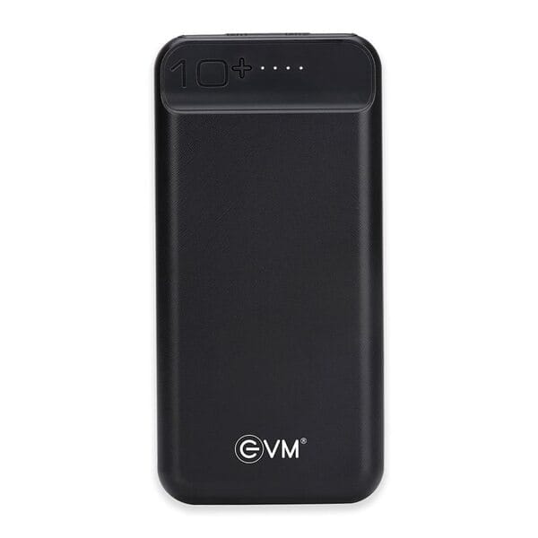 Buy EVM Encharge Power Bank 10000mAh - Compact Power with Dual USB Output Ports - 1 Type C, 1 Micro USB Input Port - 2 Year Warranty - Compatible for Smartphone and Other Devices (EVM-P0109_Black) on EMI