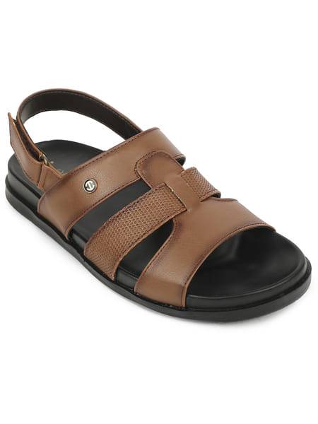 Buy Liberty Healers LEEKSER-1E Tan Casual Flat Sandal for Men on EMI