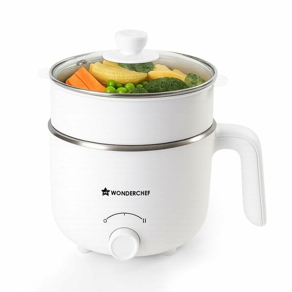 Buy Wonderchef Luxe Multi Cook Kettle | 1.2 L | 600W | Ivory | 2 Years Warranty| Dual Power Modes| Quick Boiling| Automatic Shut-Off| Overheat Protection | Boil-Dry Protection on EMI