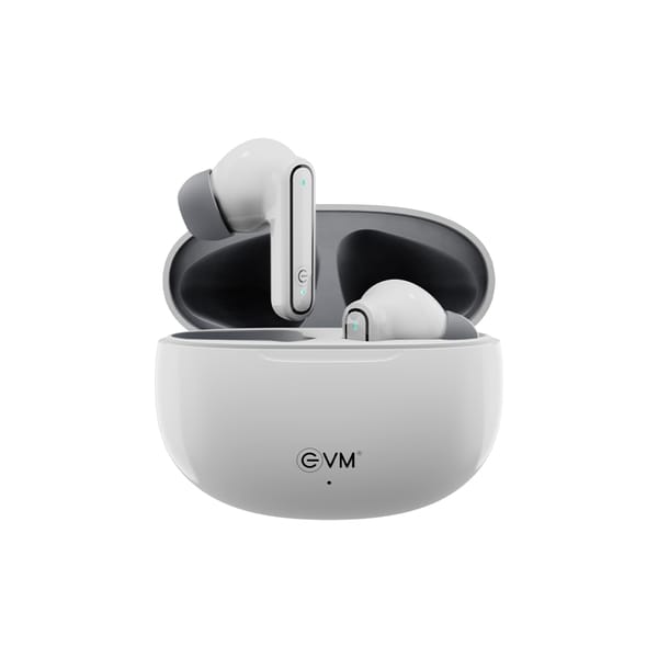 Buy EVM Enbuds Air True Wireless Earbuds, Bluetooth 5.3, ANC Support, 20-Hour Playtime, Noise-Free Audio, Lightweight & Premium Design - 1 Year Warranty (EVM-TWS-K13) on EMI