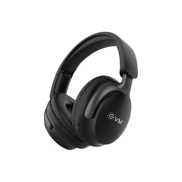 Buy EVM EnSonic Wireless Headphone With Mic (EVM-WHF-01) 40Hrs Playback Time (BLACK) on EMI