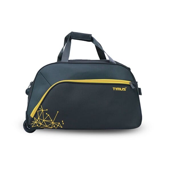 Buy Timus Dynamite 55 cm Wheeled Cabin Duffle for Men & Women | Water-Resistant & Durable Polyester Trolley Bag  (Grey) on EMI
