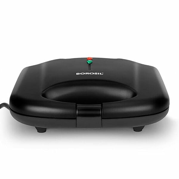 Buy Borosil Klassy 800W 2-Slice Sandwich Maker – Non-Stick, BPA & PTFE Free, Opens 90° for Easy Use on EMI
