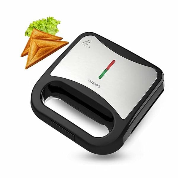 Buy PHILIPS HD3000/80 IN SANDWICH MAKER TOAST | XL size | Black with Metallic Finish | Non Stick Plate | UHD Technology | Easy Locking,800 Watt on EMI