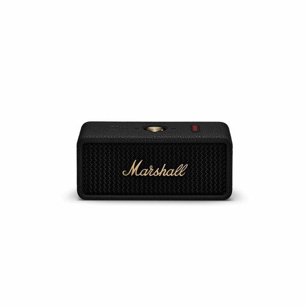 Buy Marshall Emberton III Compact Portable Bluetooth Speaker with 32+ Hours of Playtime, (360° Sound), Dust & Waterproof (IP67) – Black & Brass. on EMI