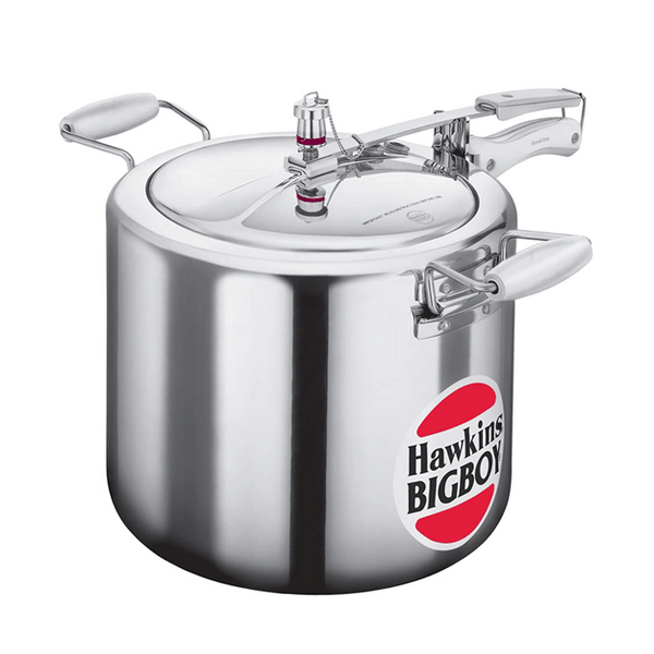 Buy Hawkins 18 Litre Bigboy Pressure Cooker – Aluminium, Big Inner Lid, Silver | Durable & Efficient Cookware on EMI