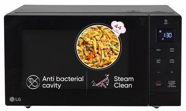 Buy LG 30 L Solo Microwave Oven (MS3032BK, Black, 44 Auto Cook Menu, Steam Clean, Anti-bacterial cavity) on EMI