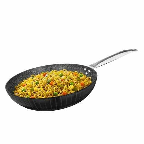Buy Prestige Durastone Hard Anodised 6 Layer Non-Stick Fry Pan, (28 cm, 2.6 Litre) (Black) on EMI