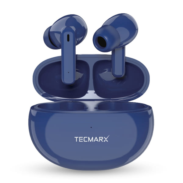 Buy TecMarx Royal Beat Wireless Bluetooth Earbuds with 30 Hours Playtime, Bluetooth Connectivity, Comfortable Fit(Blue) on EMI