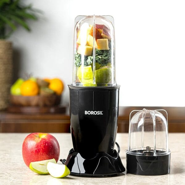 Buy Borosil Portable Mini-Blender & Grinder, Blending Jar, For Blending Smoothies & Chutneys, Dry Grinding Spices (Nutrifresh PB31) on EMI