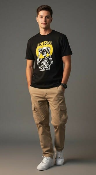 Buy OUTLAWS Mens Round Neck T-Shirts Christmas Printed on EMI