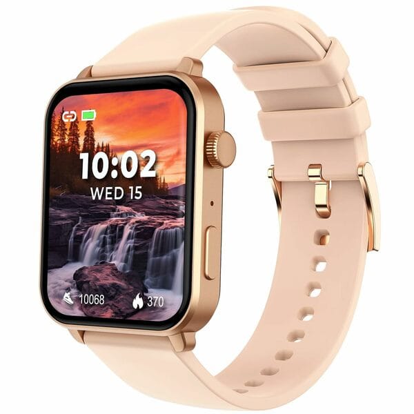 Buy beatXP Unbound 1.78" Super AMOLED Display Bluetooth Calling Smart Watch, Metal Body, 368 * 448px, 800 Nits, 60Hz Refresh Rate, 100+ Sports Modes, 24/7 Health Tracking (Gold with Pink) on EMI