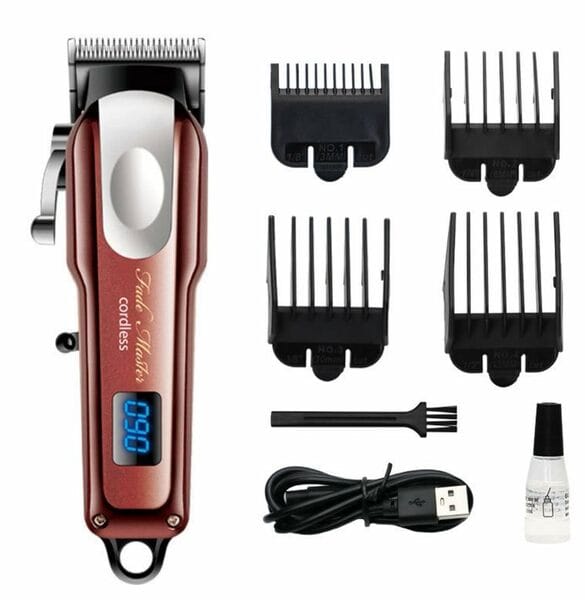 Buy OUD-OD-07 TRIMX Professional Hair Trimmer Dual Use for Cutting and Shaving, USB Type-C, 150 Min Runtime, 900mAh Battery, Digital Display on EMI